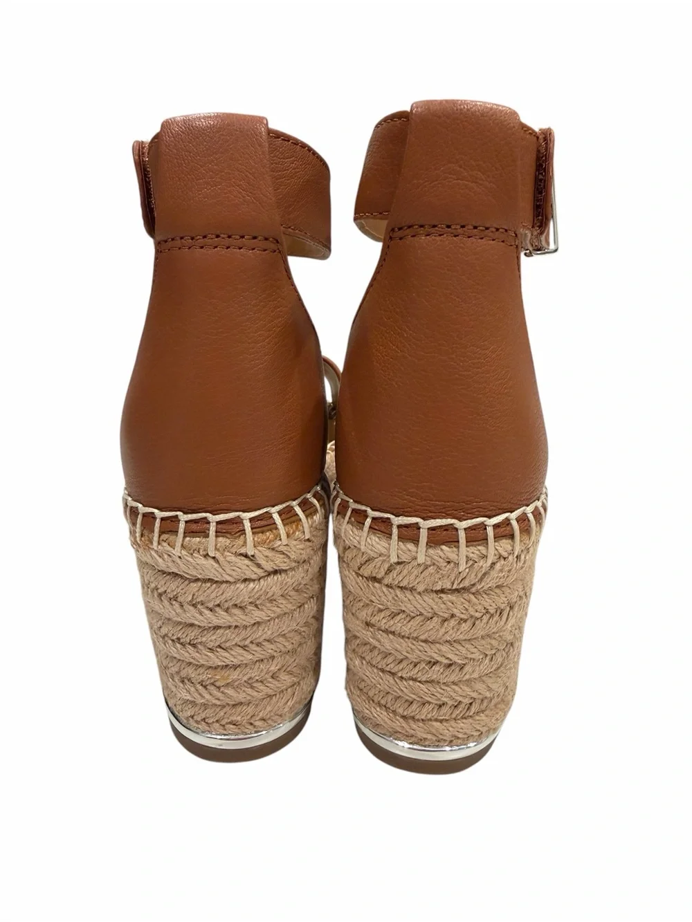 Franco Sarto Clemens Women’s Espadrille Wedge Sandals Tan Size 9.5M New in Box